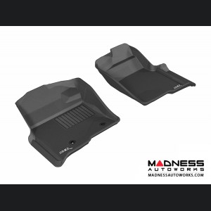 Ford F-150 Regular/ Supercab/ Supercrew Floor Mats (Set of 2) - Front - Black by 3D MAXpider